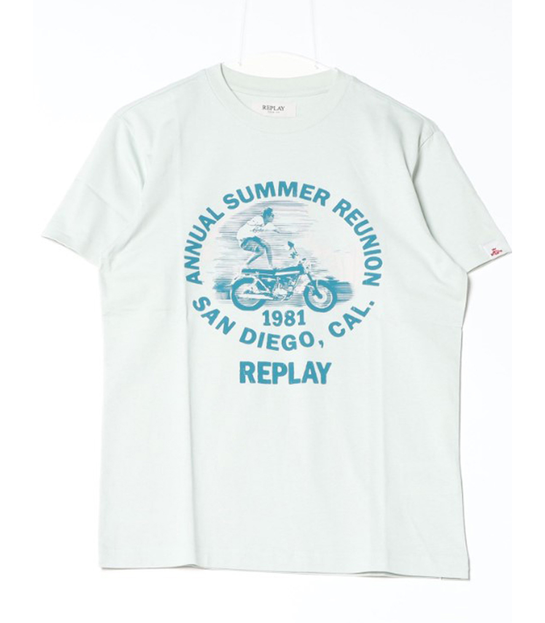 ベーシックジャ－ジーバイカープリントTシャツ 詳細画像 ライトミント 1